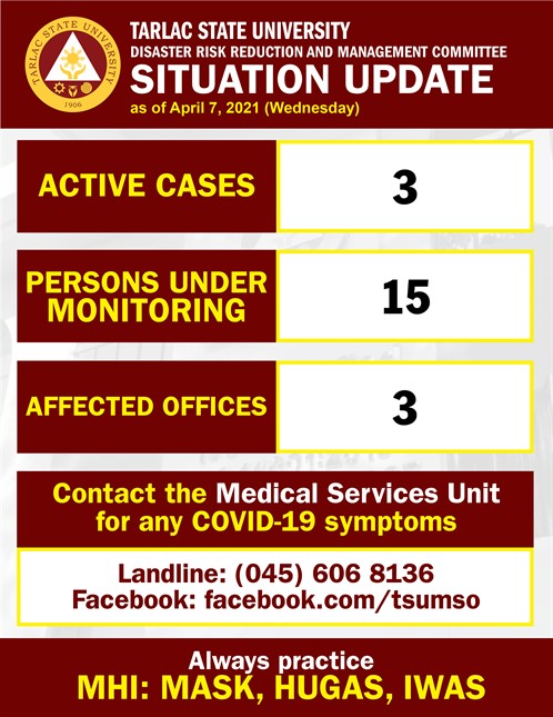 TSU Situationer As Of April 7